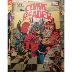 1982 Comic Reader #199 Thor Manhunter Covers Charlton Comics Index VG/FN